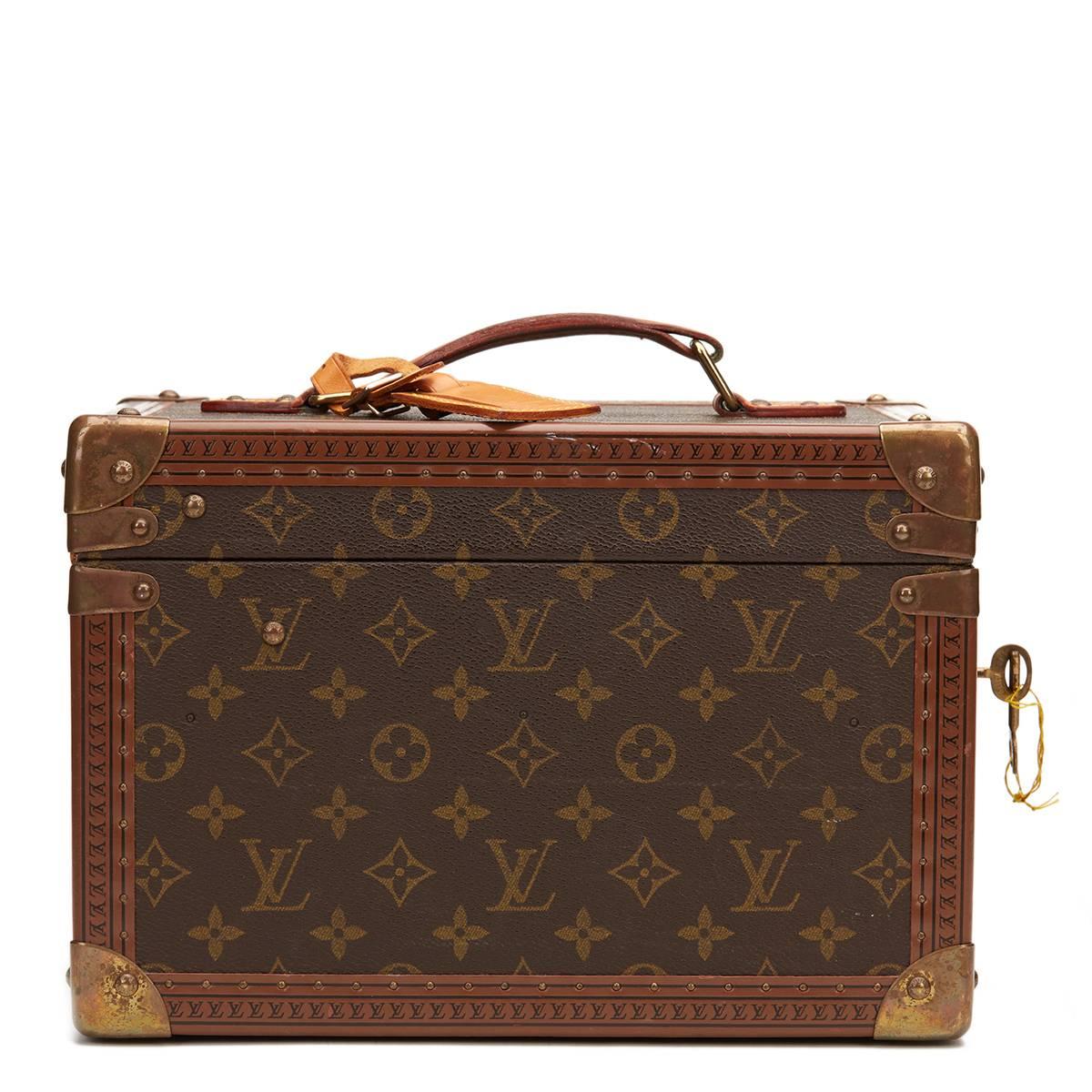 1990s Louis Vuitton Brown Classic Monogram Canvas Vintage Boite Flacons In Good Condition In Bishop's Stortford, Hertfordshire