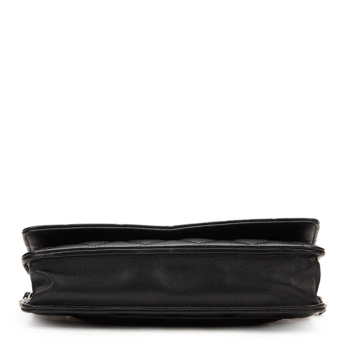 2015 Chanel Black Quilted Lambskin Wallet-on-Chain WOC In Excellent Condition In Bishop's Stortford, Hertfordshire