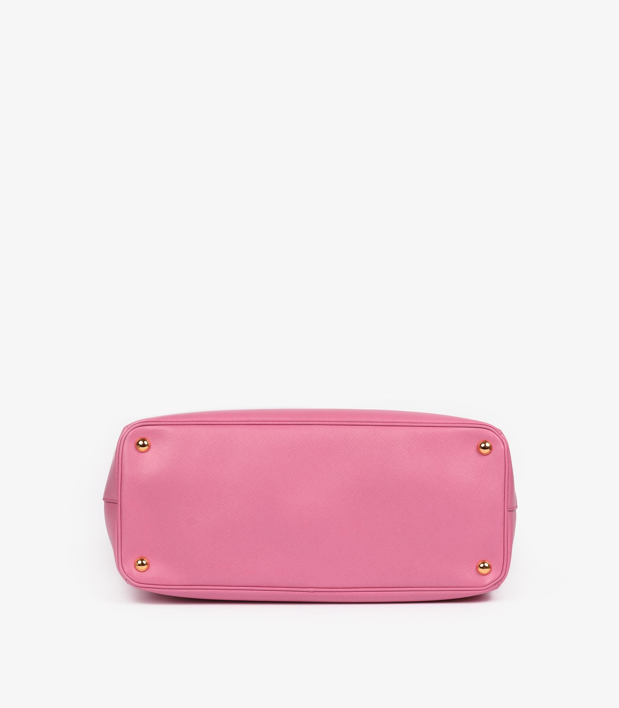 Prada Fourre-tout Galleria en cuir Saffiano Lux de grande taille en vente 2