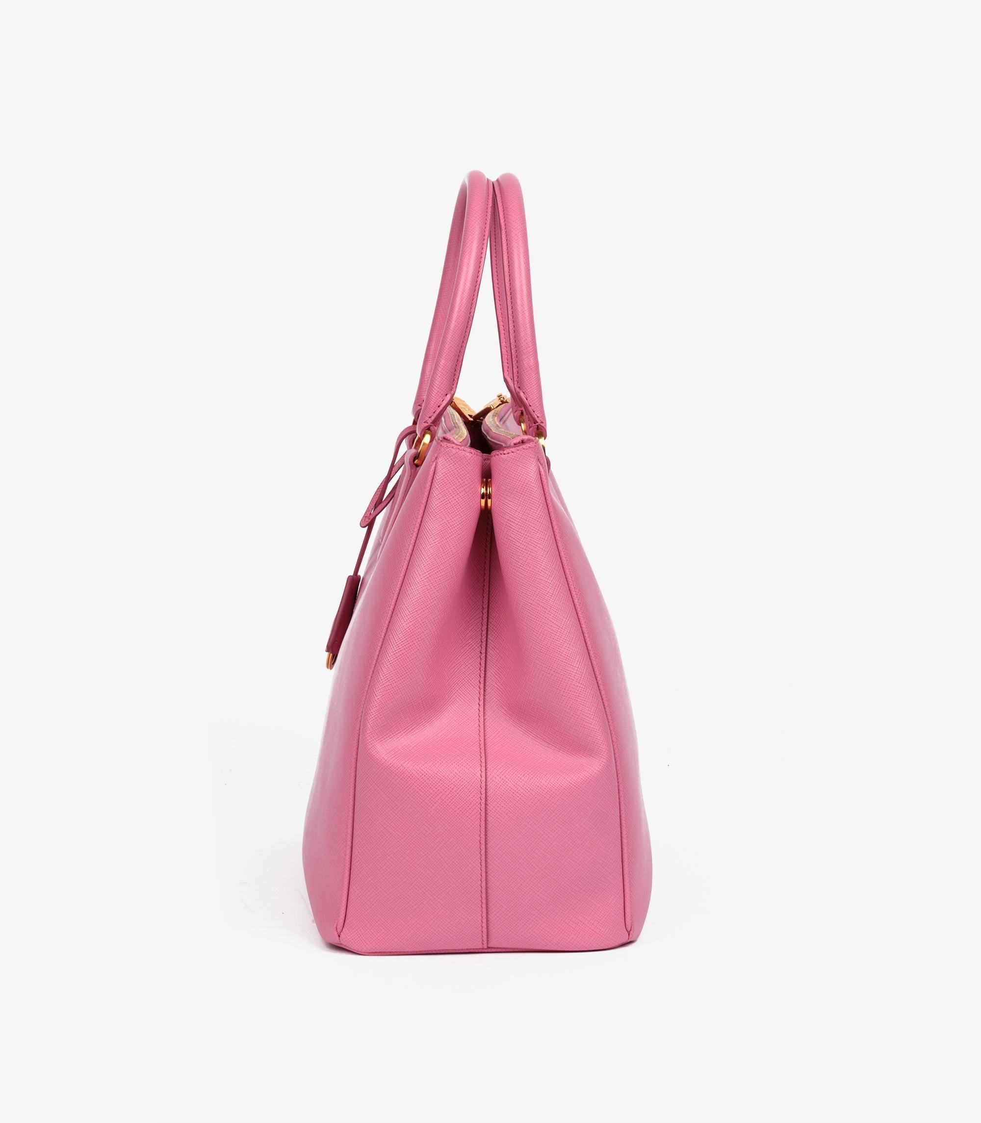 Prada Fourre-tout Galleria en cuir Saffiano Lux de grande taille en vente 6