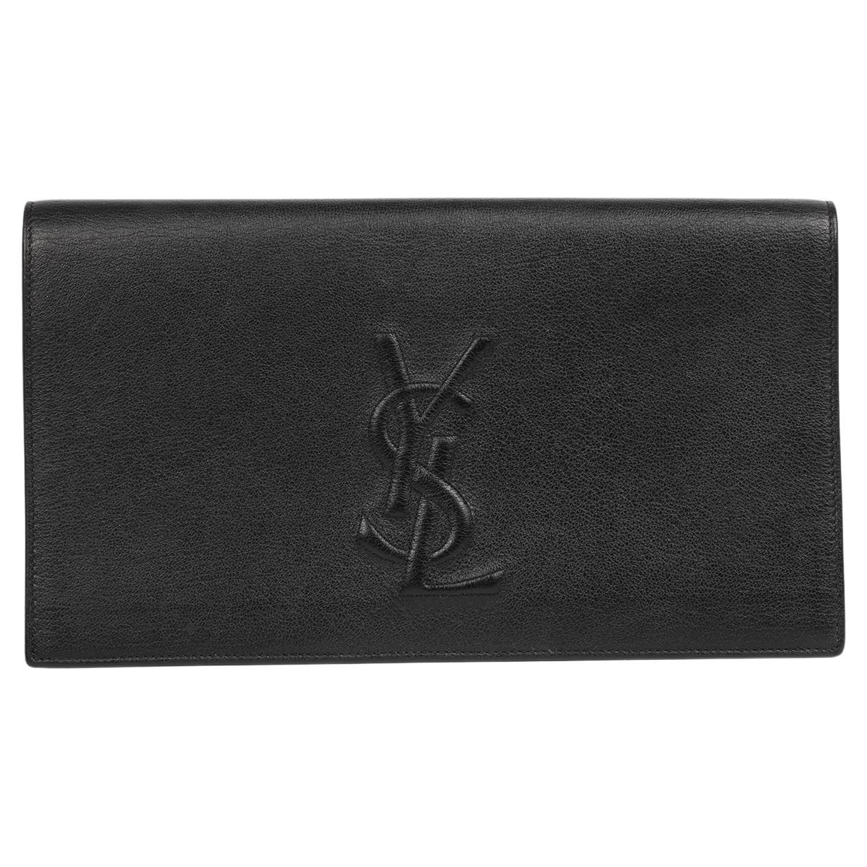 Saint Laurent  Bolso grande Belle de Jour de piel de becerro negra