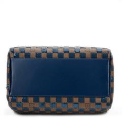 2010s Louis Vuitton Brown Damier Paillettes Navy Sequin Speedy 30