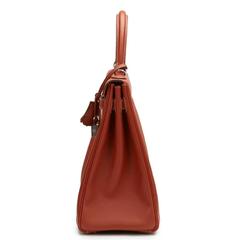 2012 Hermes Brique Epsom Leather Kelly Retourne 35cm
