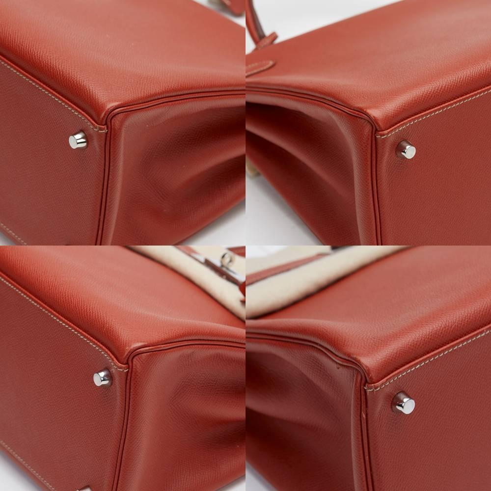2012 Hermes Brique Epsom Leather Kelly Retourne 35cm 4