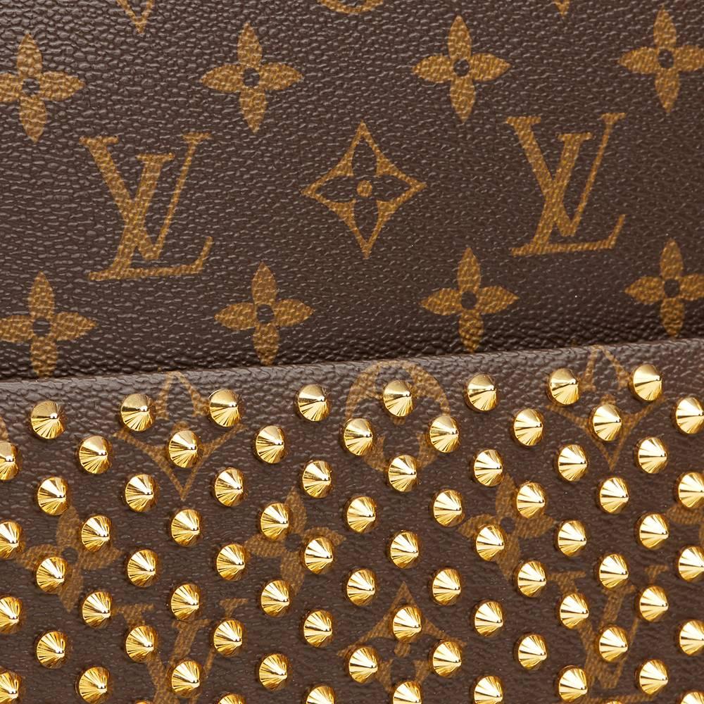 2010s Louis Vuitton Studded Canvas Shopping Bag Christian Louboutin 4