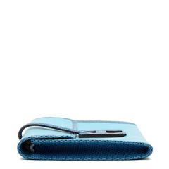 2010 Hermes Blue Aztec Lambskin & Brighton Blue Lizard Jige Elan 29