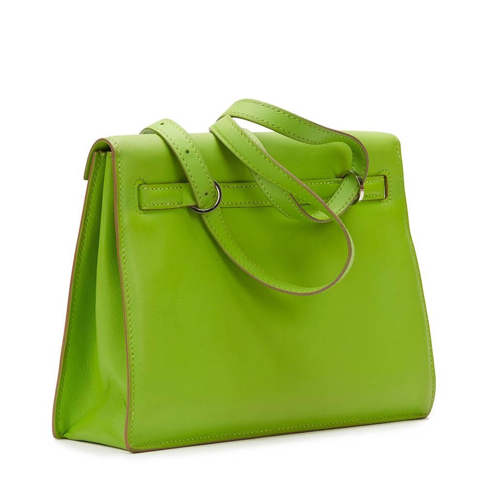 Green 2012 Hermes Kiwi Swift Leather Candy Collection Kelly Danse