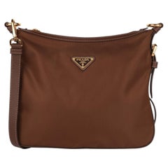 Prada Corinto Tessuto Nylon & Saffiano-Leder Bandoliera Messenger-Tasche