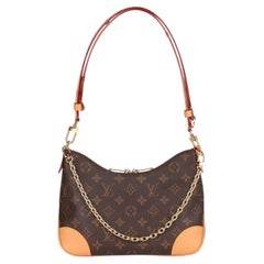 Louis Vuitton Brown Monogram Coated Canvas & Vachetta Leather Boulogne PM