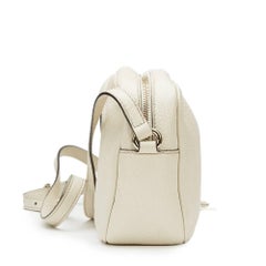 2016 Gucci Ivory Textured Calfskin Soho Disco Bag