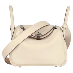 Hermès Nata & Sesame Swift Leather Verso Mini Lindy 20