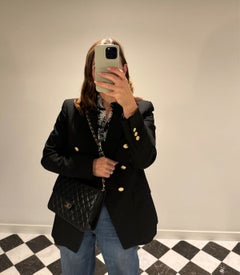 Chanel 1996 Black Quilted Lambskin Vintage Medium Classic Single Flap Bag