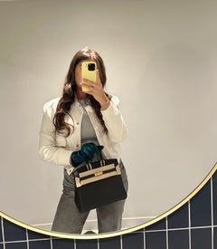 Hermès Black Togo Leather Leather Birkin 25cm Retourne