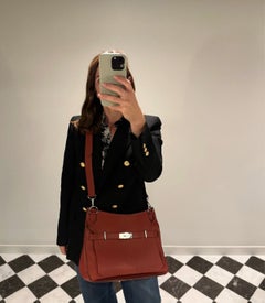 Hermès Sienne Clemence Leather Jypsiere 37cm