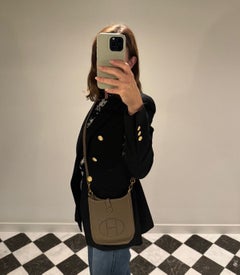 Hermès Etoupe Clemence Leather Evelyne TPM
