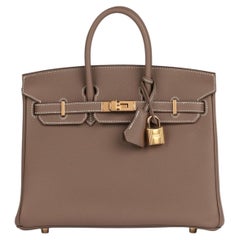 Hermès 2026 Etoupe Togo Leather Birkin 25cm Retourne - Unworn
