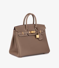 Hermès 2026 Etoupe Togo Leather Birkin 25cm Retourne - Unworn