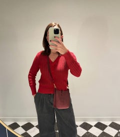 Hermès 2025 Rouge H Epsom Leather Evelyne TPM Sellier