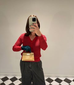 Hermès 2025 Doré Metallic Gold Chèvre Chamkila Leather Kelly 20cm II Sellier