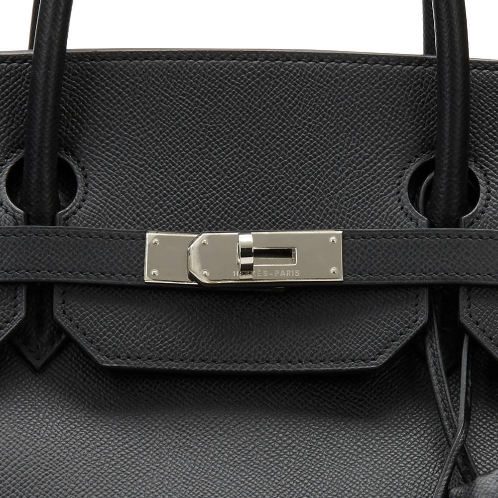 2011 Hermes Black Epsom Leather Birkin 40cm 1