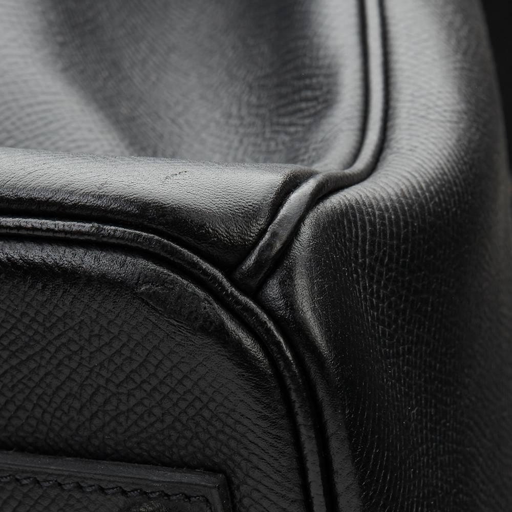 2011 Hermes Black Epsom Leather Birkin 40cm 5