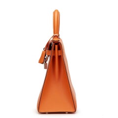 2004 Hermes Orange Box Kalbsleder Kelly 32cm Sellier