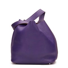 2014 Hermes Violet Togo Leather Picotin GM