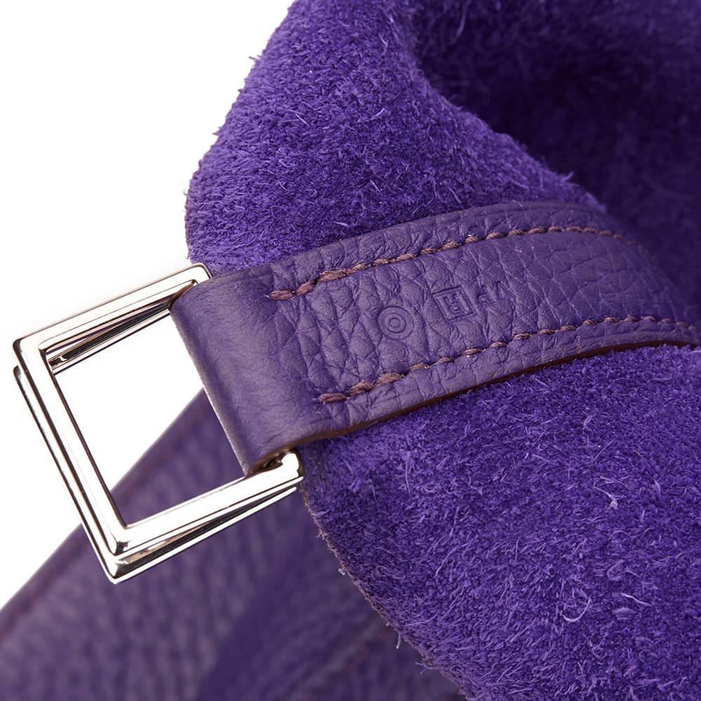 2014 Hermes Violet Togo Leather Picotin GM 3