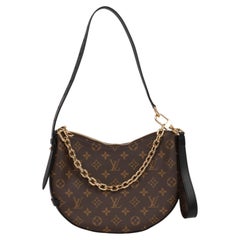 Louis Vuitton Brown Monogram Coated Canvas & Black Calfskin Leather Cookie BB