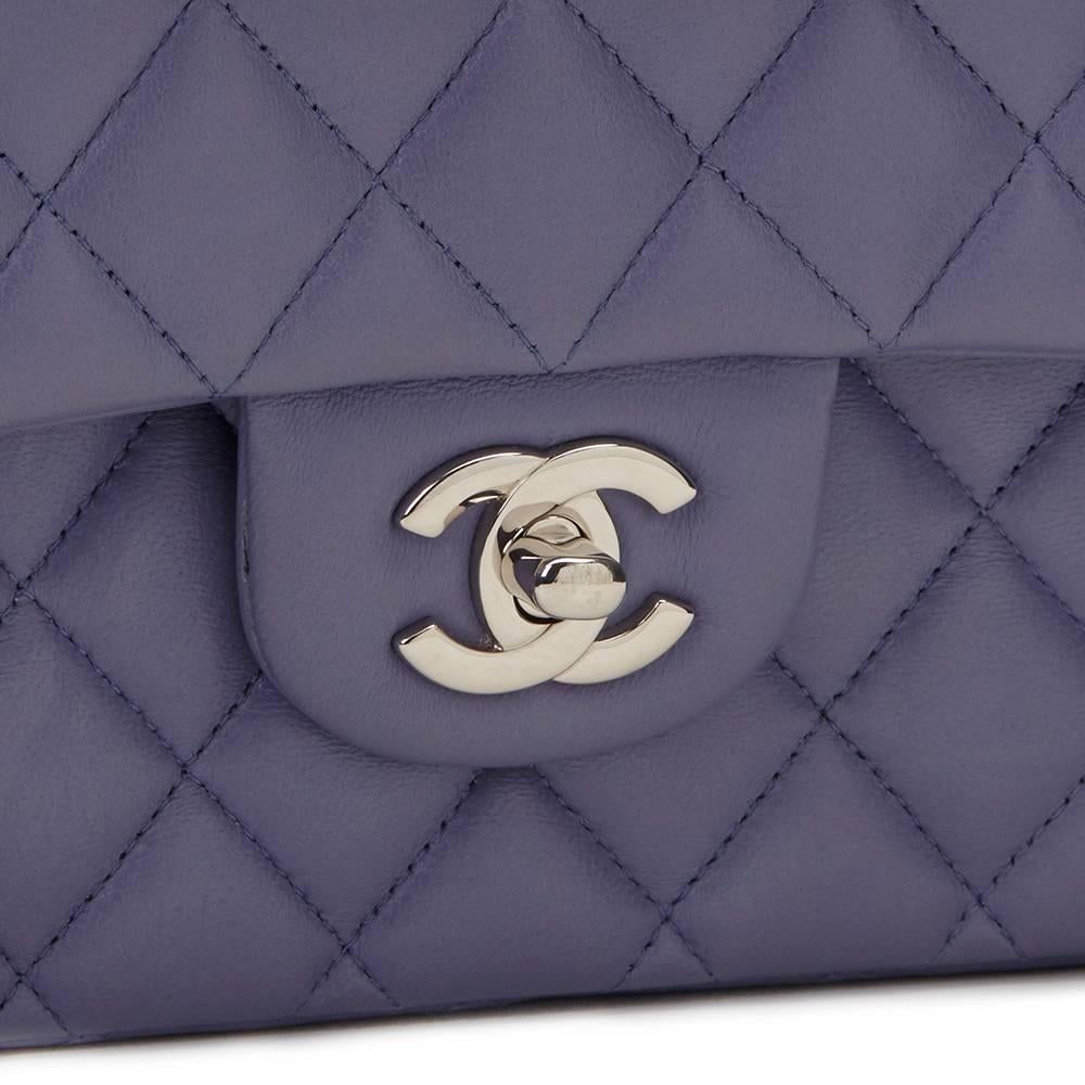 Gray 2011 Chanel Lavender Quilted Lambskin Medium Classic Double Flap Bag