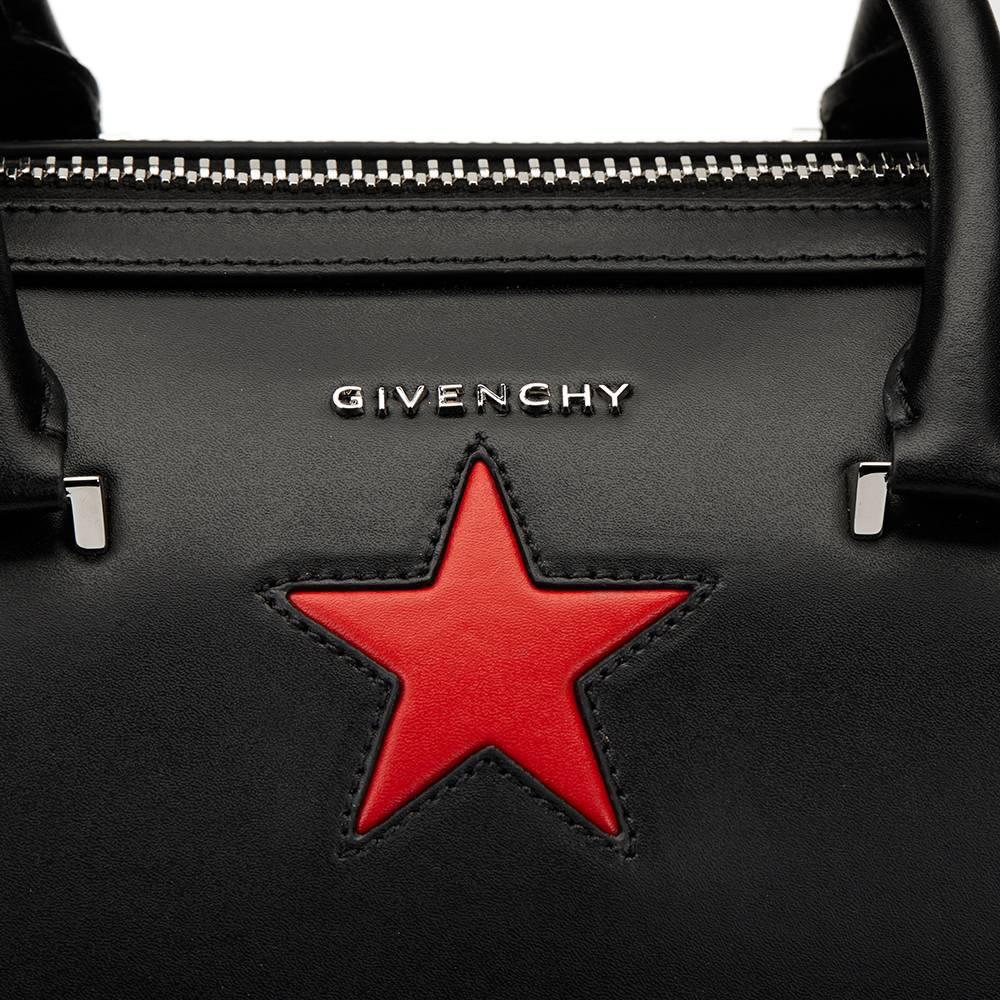 2010s Givenchy Black Calfskin Leather Medium Lucrezia Star 4