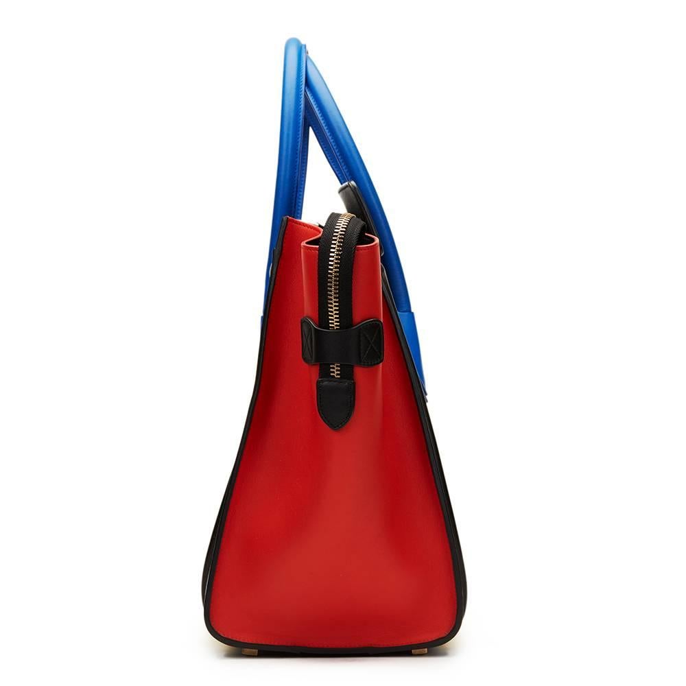 CÉLINE
Primary Colour Smooth Calfskin Leather Mini Luggage Tote

This CÉLINE Mini Luggage Tote is in Excellent Pre-Owned Condition accompanied by Celine Dust Bag, Care Booklet. Circa 2014. Primarily made from Smooth Calfskin Leather complimented by