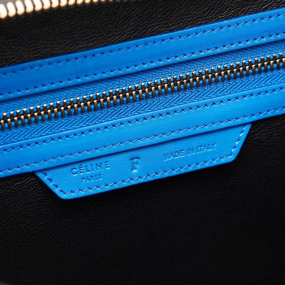 2010s Celine Primary Colour Smooth Calfskin Leather Mini Luggage Tote 4