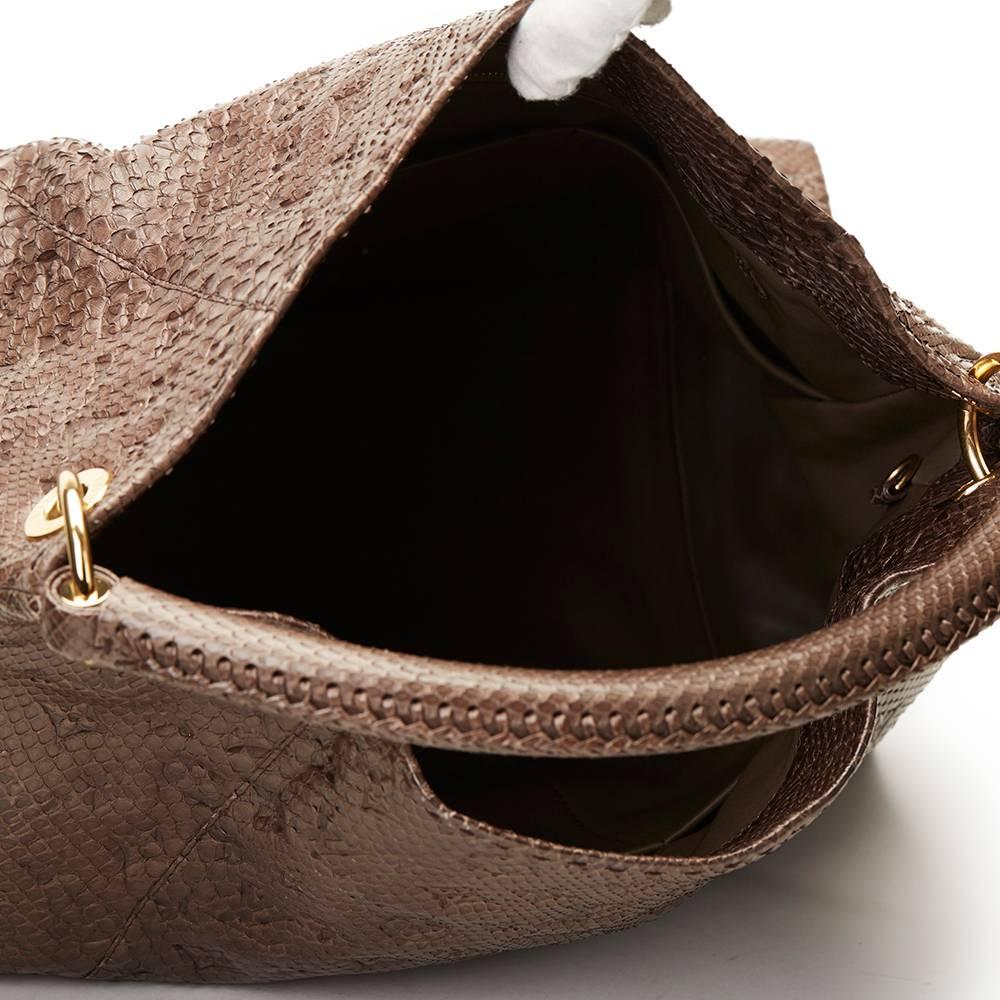 2010 Louis Vuitton Gris Python Embossed Monogram Artsy MM 2