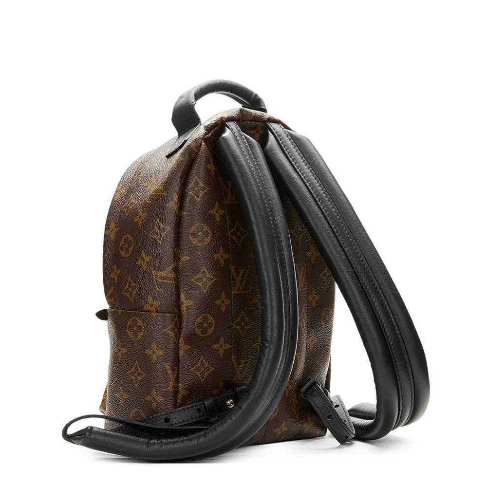 Women's or Men's 2016 Louis Vuitton Brown Monogram Reverse Coated Canvas Palm Springs Backpack PM