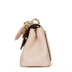 2014 Dior Rose Poudre Grained Calfskin Mini Be Dior Flap Bag