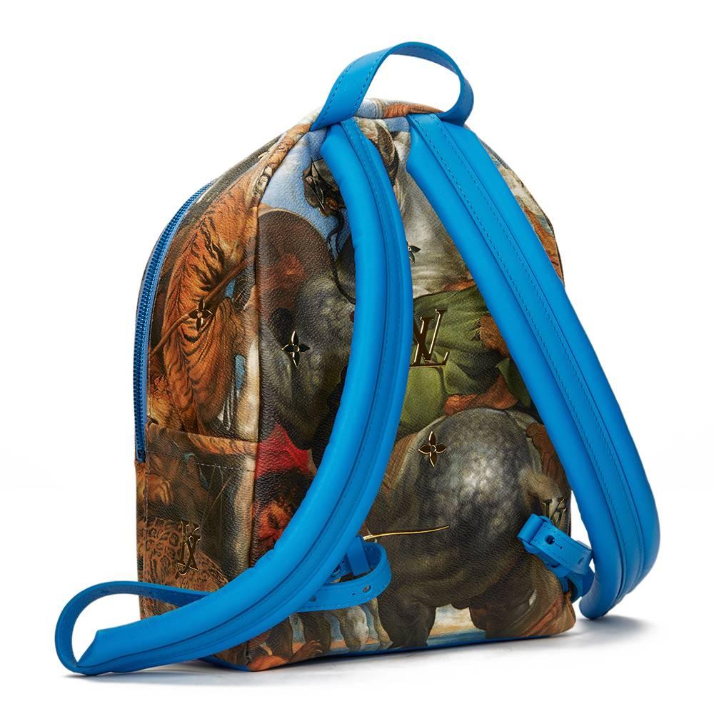 Brown 2017 Louis Vuitton Masters Jeff Koons Rubens Palm Springs Backpack 