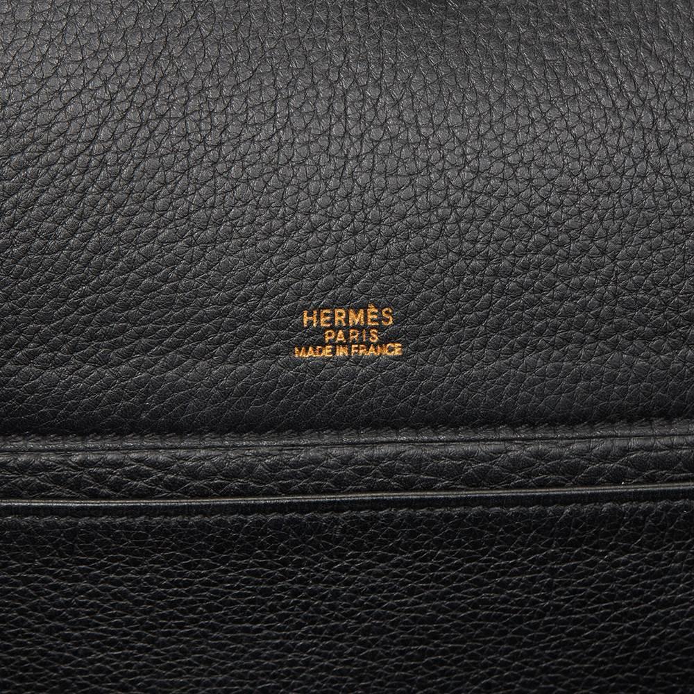1998 Hermes Black Togo Leather Vintage Sherpa Backpack 3