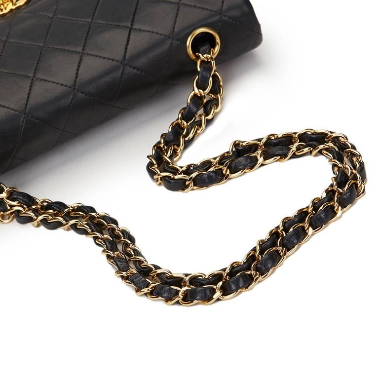 2001 Chanel Black Quilted Lambskin Vintage Small Classic Double Flap Bag at  1stDibs  chanel vintage small double flap bag, chanel vintage small flap  bag, vintage chanel 2001