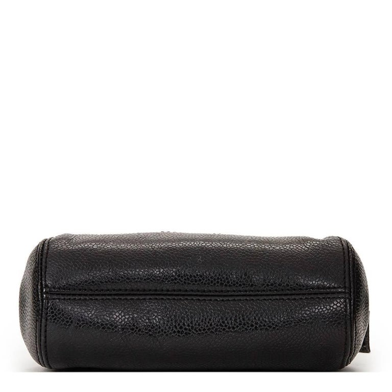 1990s Chanel Black Caviar Leather Vintage Mini Timeless Shoulder Bag at ...
