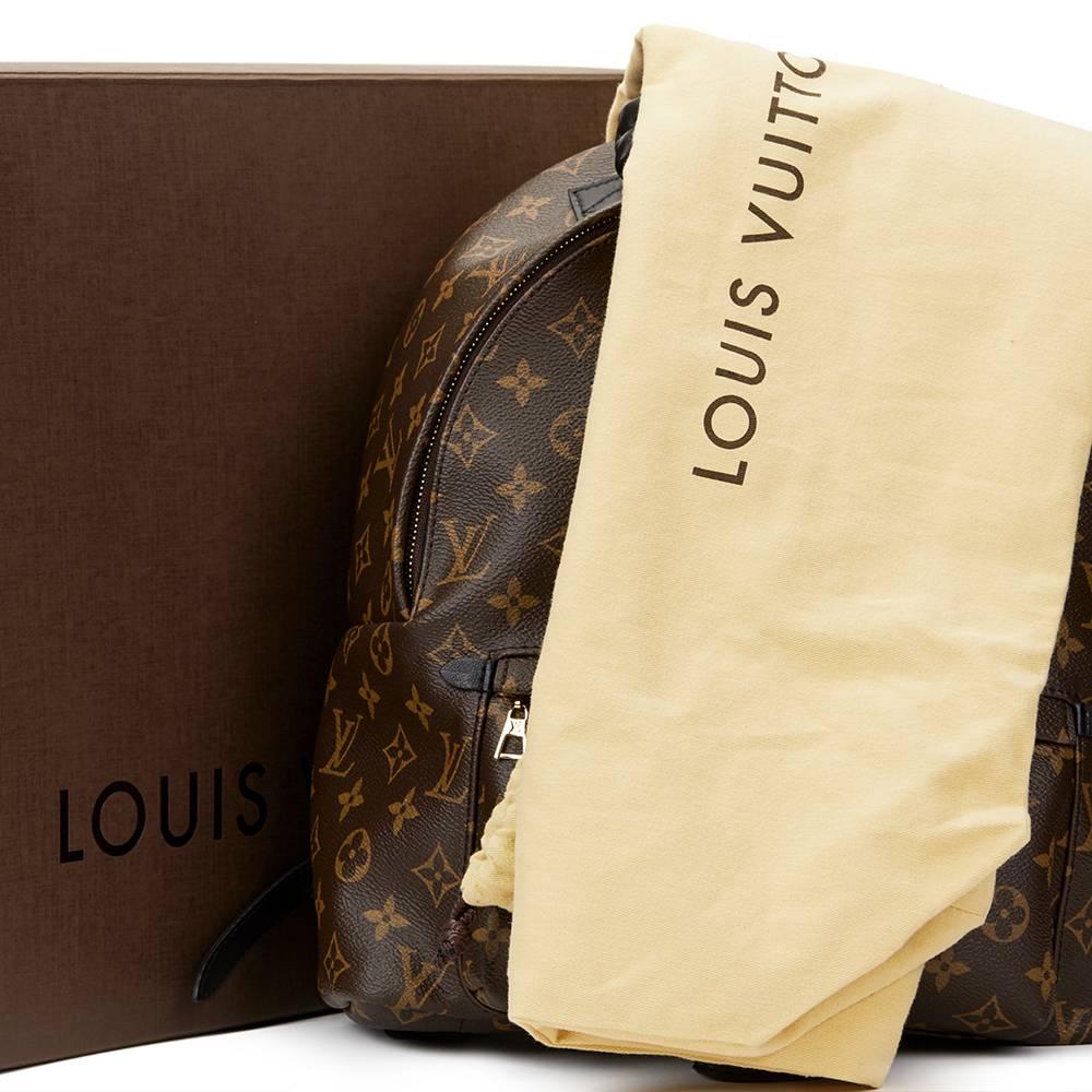 2016 Louis Vuitton Brown Monogram Coated Canvas Palm Springs Backpack MM 4