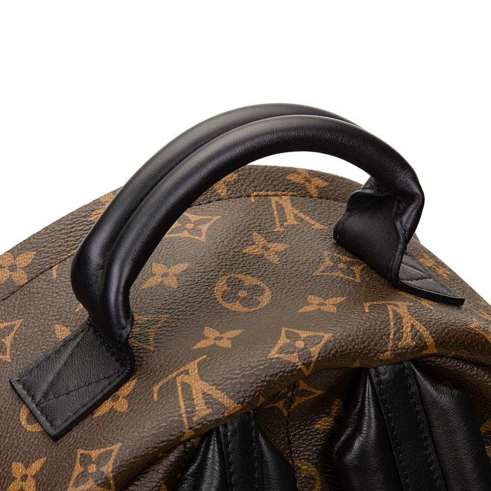 2016 Louis Vuitton Brown Monogram Coated Canvas Palm Springs Backpack MM 1