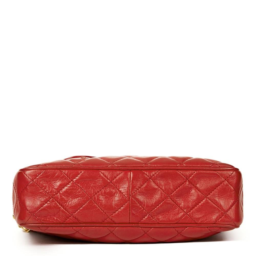 chanel camera bag red