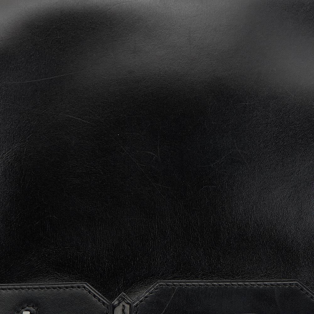 2010 Hermes Black Box Calf Leather SO Black Birkin 35cm 4