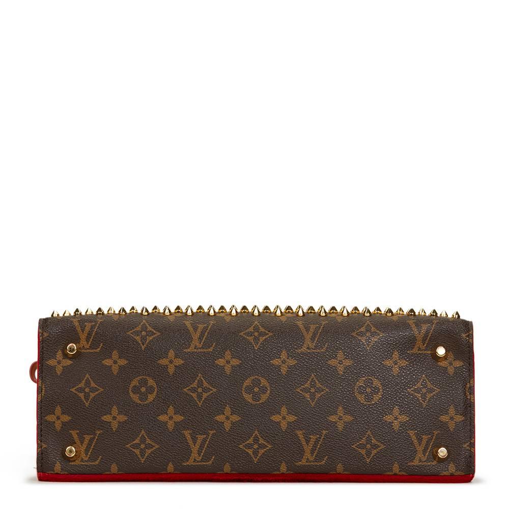 2014 Louis Vuitton Studded Canvas, Red Pony Hair & Cowhide Christian Louboutin In Good Condition In Bishop's Stortford, Hertfordshire