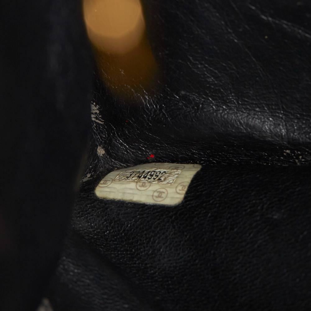 1990s Chanel Black Lambskin Leather Vintage Timeless Shoulder Tote 4