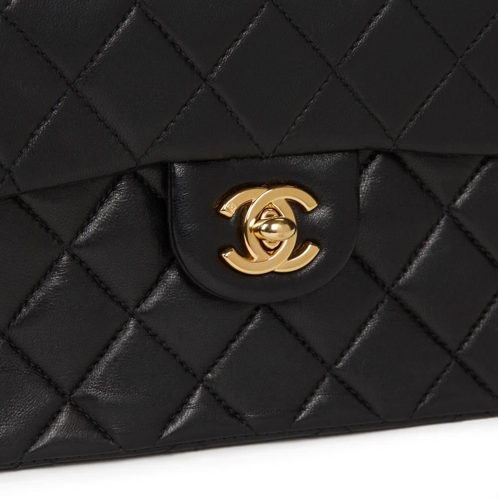 2004 Chanel Black Quilted Lambskin Mini Flap Bag 1
