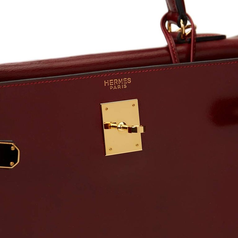 Hermès Vintage Rouge H Box Calf Sellier Kelly 32 GHW, myGemma, SG
