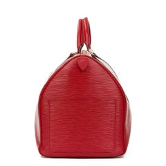 1997 LOUIS VUITTON Red Epi Leather Vintage Keepall 55