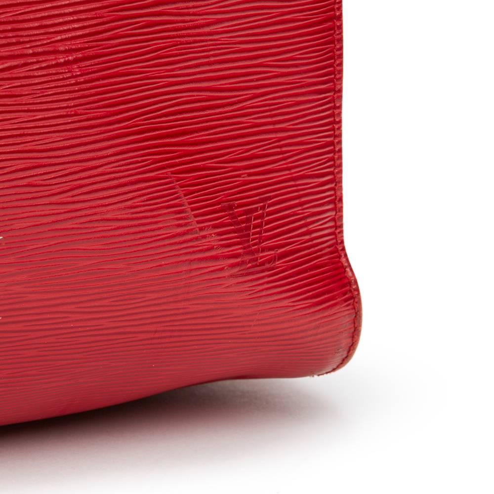 1997 Louis Vuitton Red Epi Leather Vintage Keepall 55 1